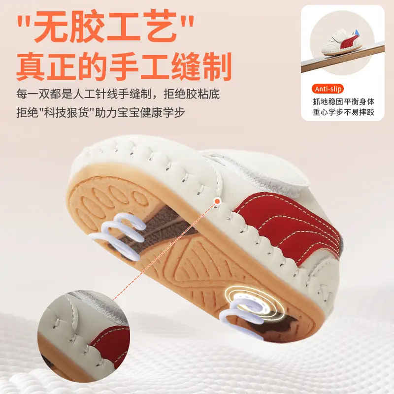 New 0 to 1 Year Old Baby Shoes Soft Sole Baby Toddler Shoes for Men 6-8-12 Months Infants and Girls Spring & Fall Models