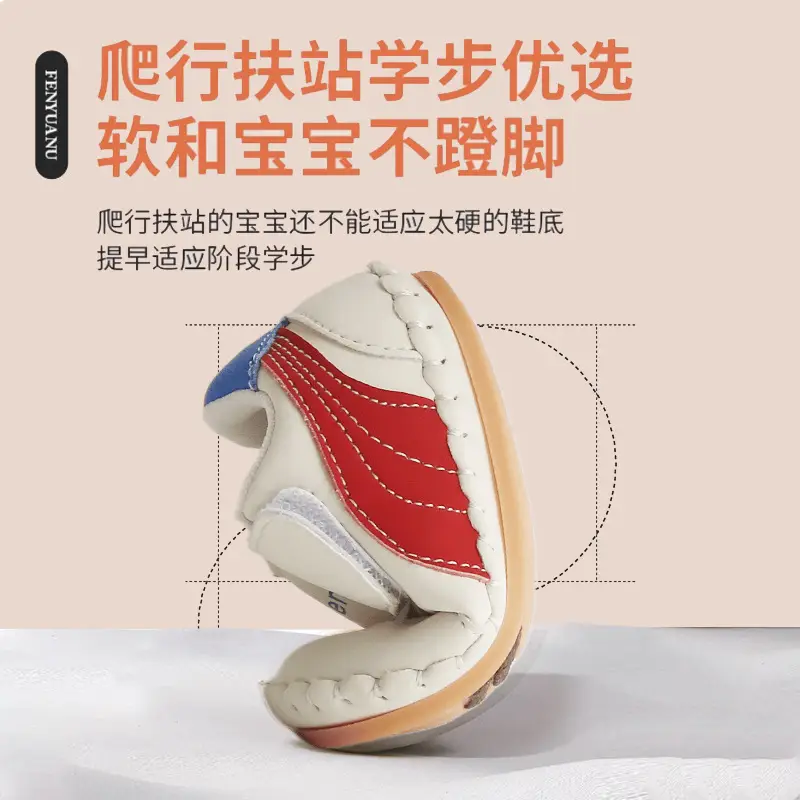 New 0 to 1 Year Old Baby Shoes Soft Sole Baby Toddler Shoes for Men 6-8-12 Months Infants and Girls Spring & Fall Models