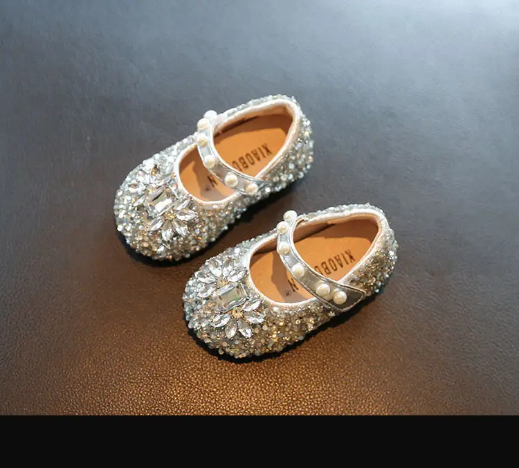Baby Toddler Shoes, Soft-Soled Summer Flats, Baby Princess Shoes, Bright Diamond Style, Girls' Shoes, 3-Year-Old Spring & Fall Models — feature 2