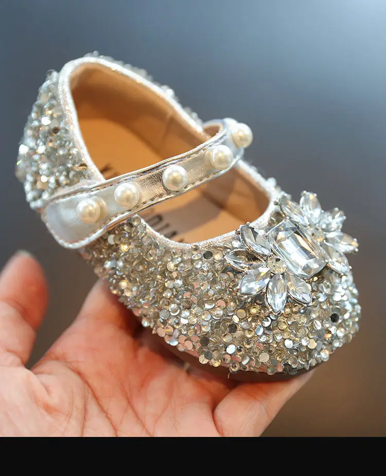 Baby Toddler Shoes, Soft-Soled Summer Flats, Baby Princess Shoes, Bright Diamond Style, Girls' Shoes, 3-Year-Old Spring & Fall Models — feature 3