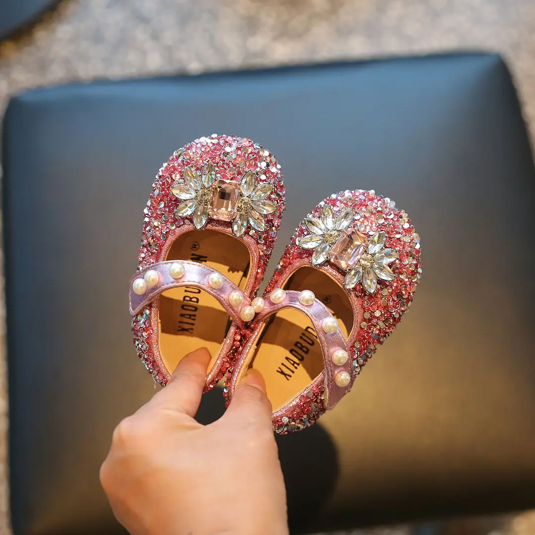 Baby Toddler Shoes, Soft-Soled Summer Flats, Baby Princess Shoes, Bright Diamond Style, Girls' Shoes, 3-Year-Old Spring & Fall Models — feature 4