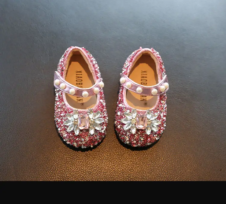 Baby Toddler Shoes, Soft-Soled Summer Flats, Baby Princess Shoes, Bright Diamond Style, Girls' Shoes, 3-Year-Old Spring & Fall Models — feature 7