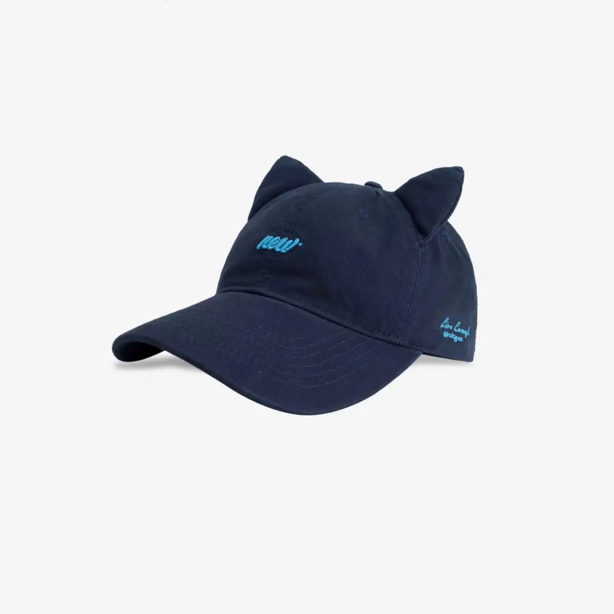 3D Cat Ear Baseball Cap Women with Letter Embroidery - Image 11