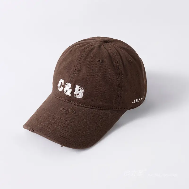 Women Brown Letter Baseball Cap Spring Autumn - Image 2