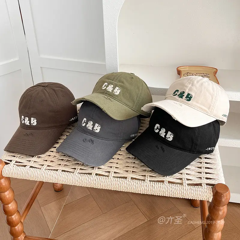 Women Brown Letter Baseball Cap Spring Autumn - Image 5