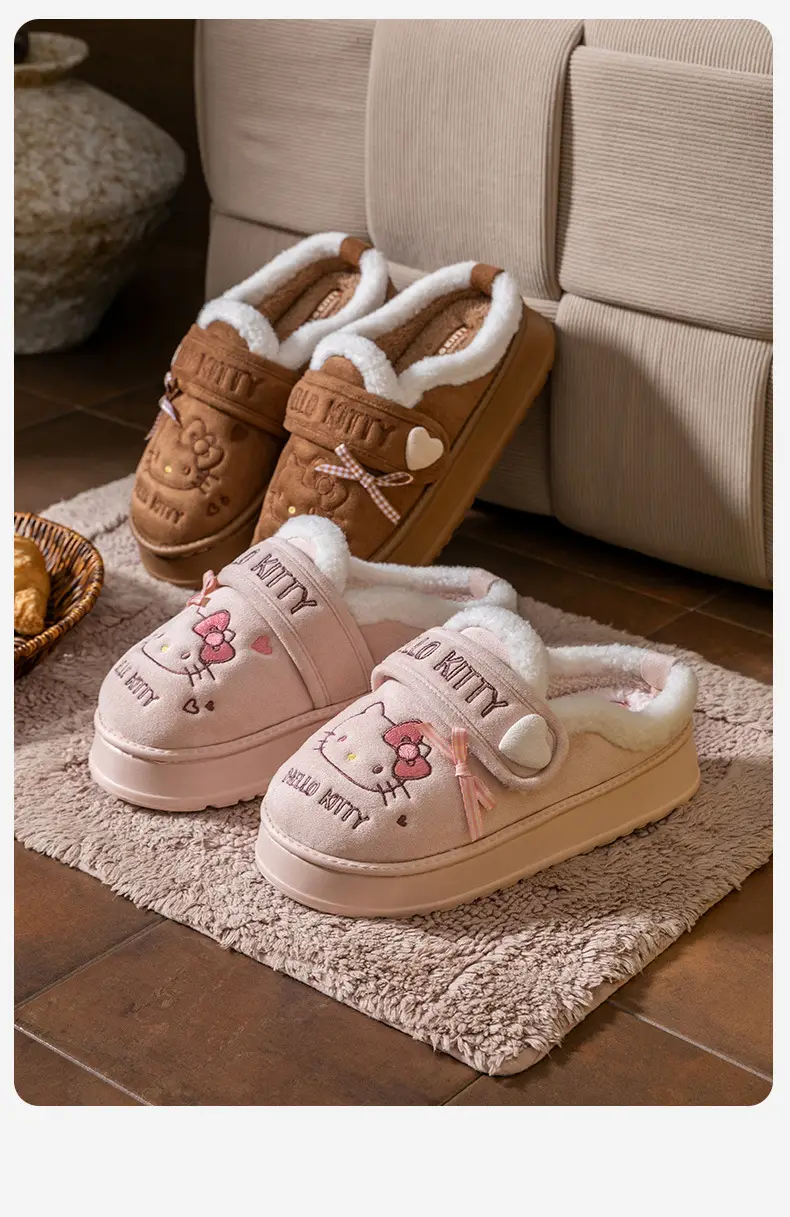 Cartoon Cute Cotton Slippers for Women 2025 Autumn and Winter New Indoor Home Non-Slip Soft Sole Warm Stuffed Slippers — feature 20