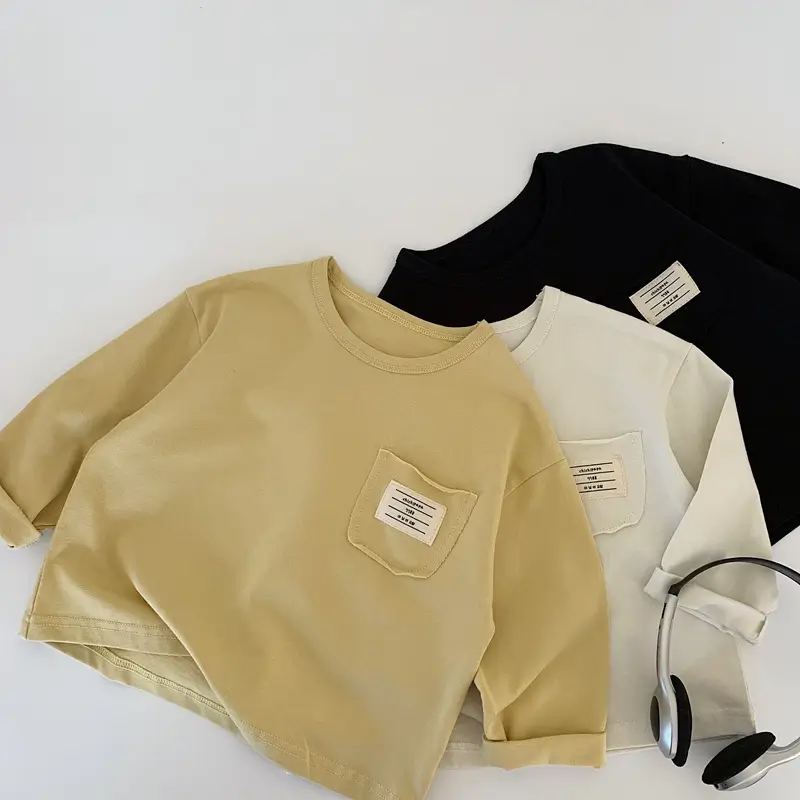 Boys Long Sleeve T-Shirt Cream 2025 — feature 1