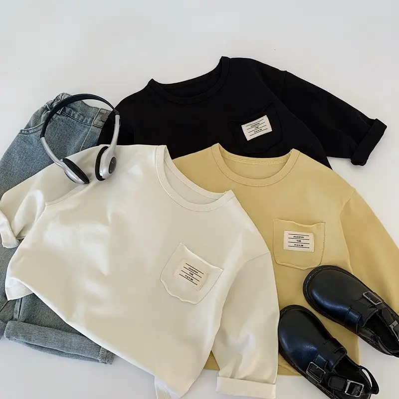 Boys Long Sleeve T-Shirt Cream 2025 — feature 5