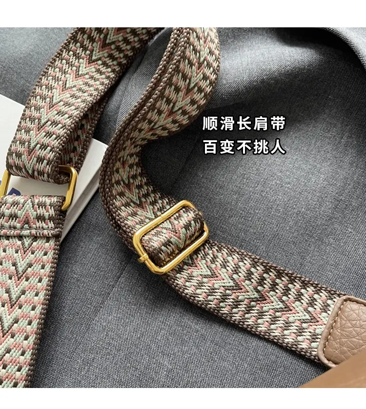 Black Crossbody Bag with Gold Plated Handle for Women — feature 3