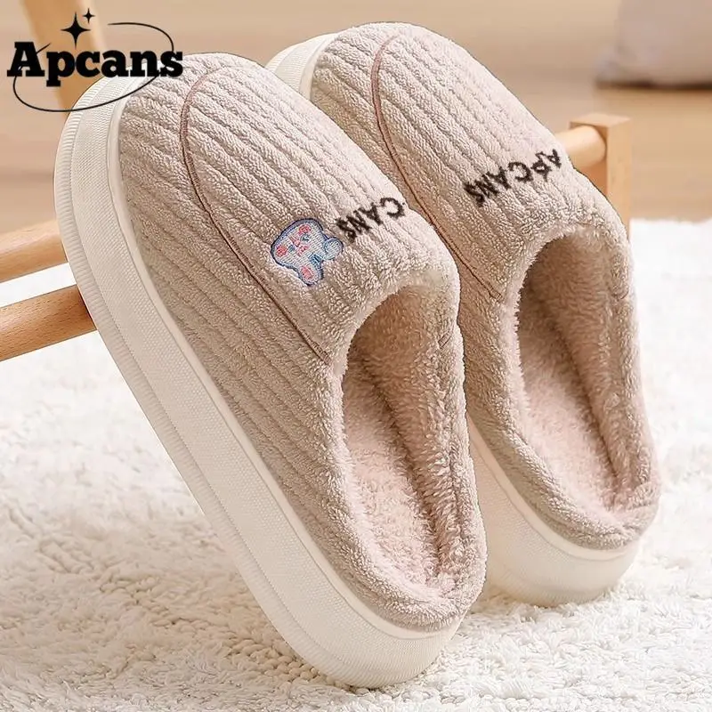 Men Women Warm Cotton Slippers Winter Indoor Non-Slip — feature 11