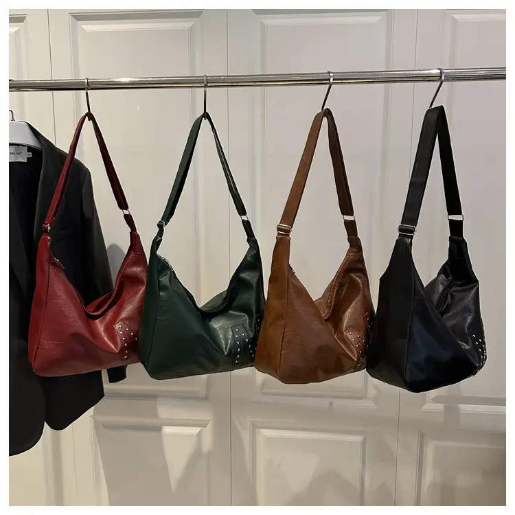 Vintage Green Leather Shoulder Bag for Women 2025 — feature 13