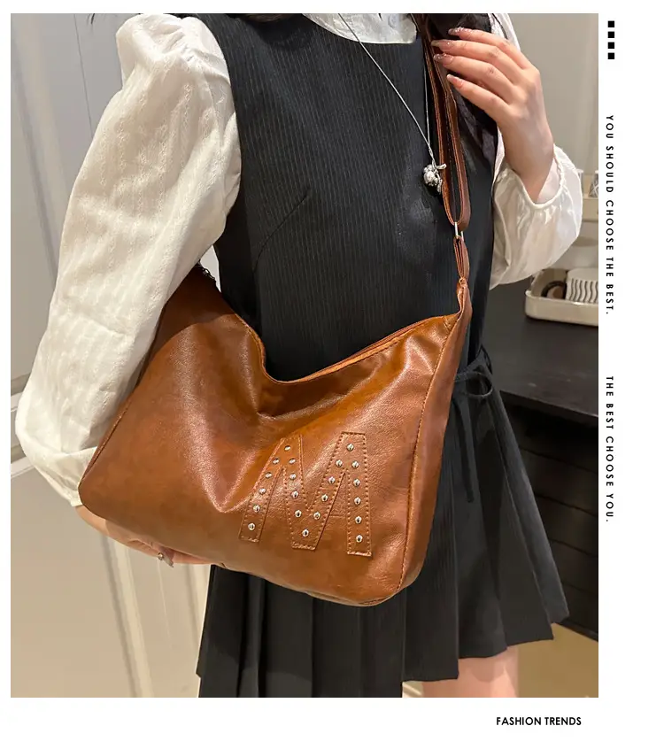 Vintage Green Leather Shoulder Bag for Women 2025 — feature 2