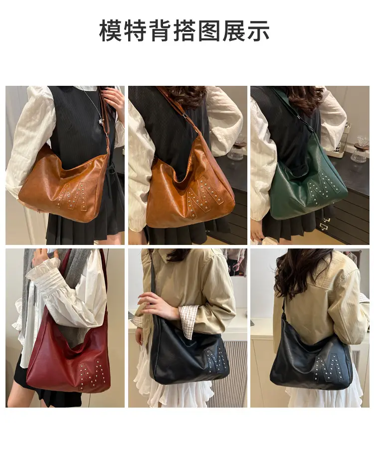 Vintage Green Leather Shoulder Bag for Women 2025 — feature 8