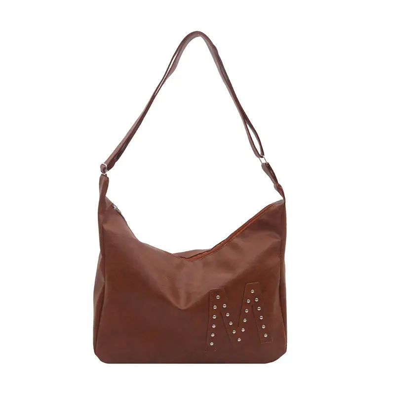 Vintage Green Leather Shoulder Bag for Women 2025 - Image 3