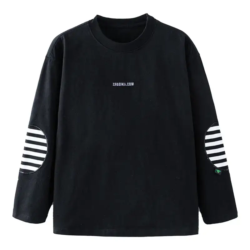 Boys Black Striped Sweatshirt 2025 Long Sleeve - Image 7