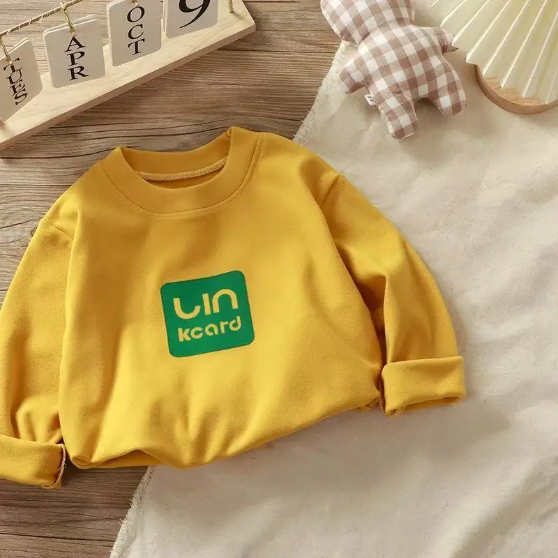 Children's Cream Thermal Long Sleeve Top with "in kedar" Print