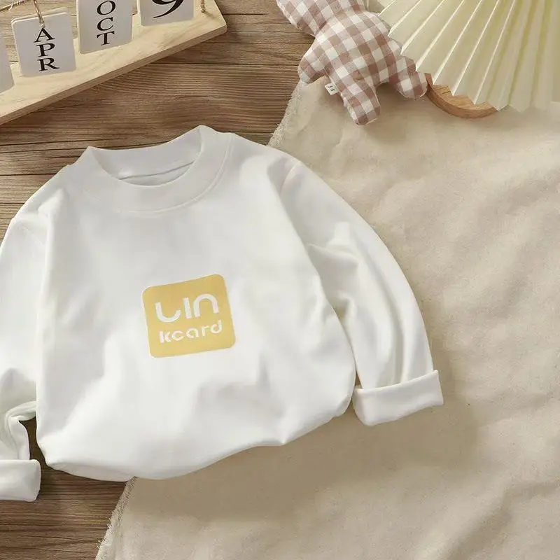 Children's Cream Thermal Long Sleeve Top with "in kedar" Print
