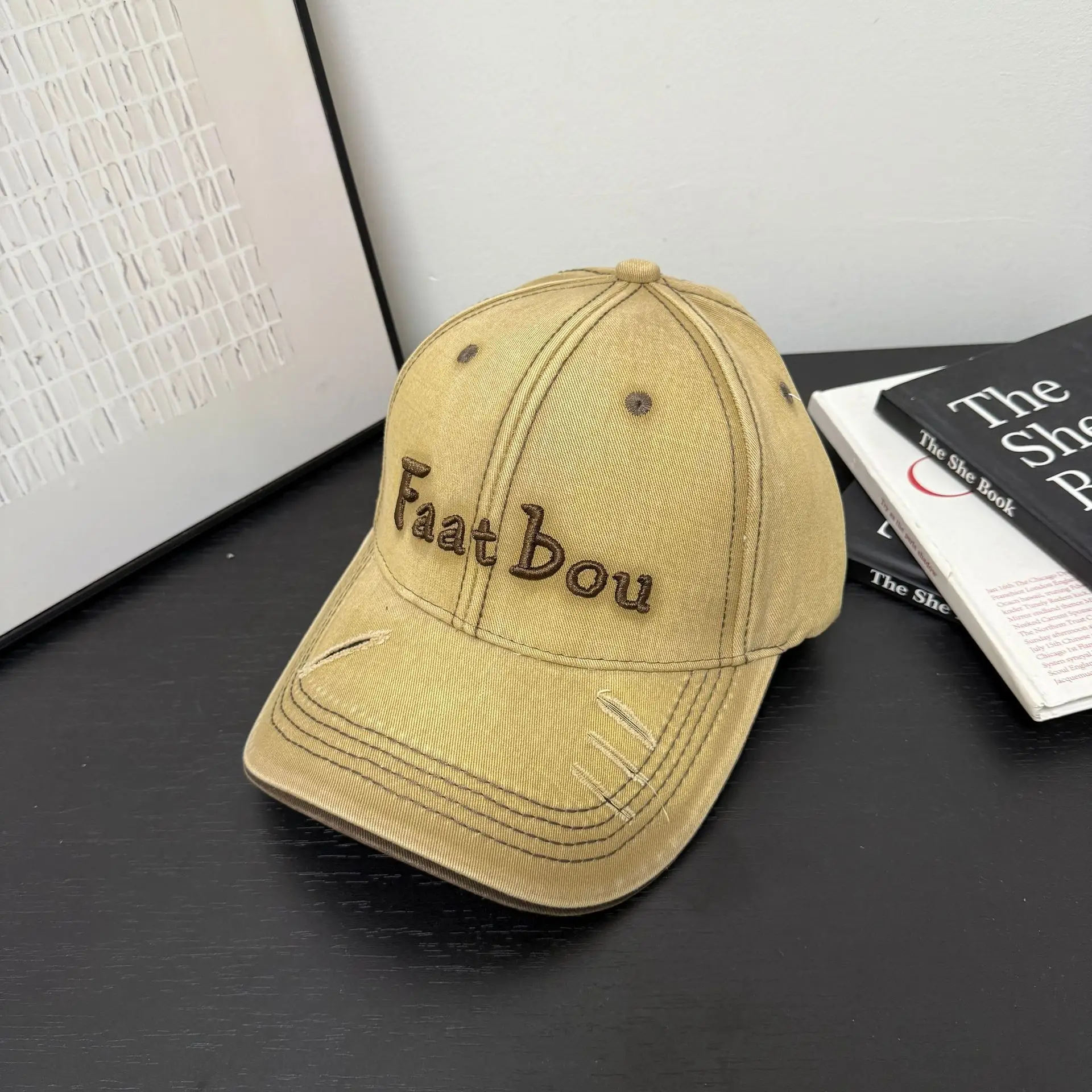 2026 Unisex Embroidered Baseball Cap with Wide Brim - Image 4