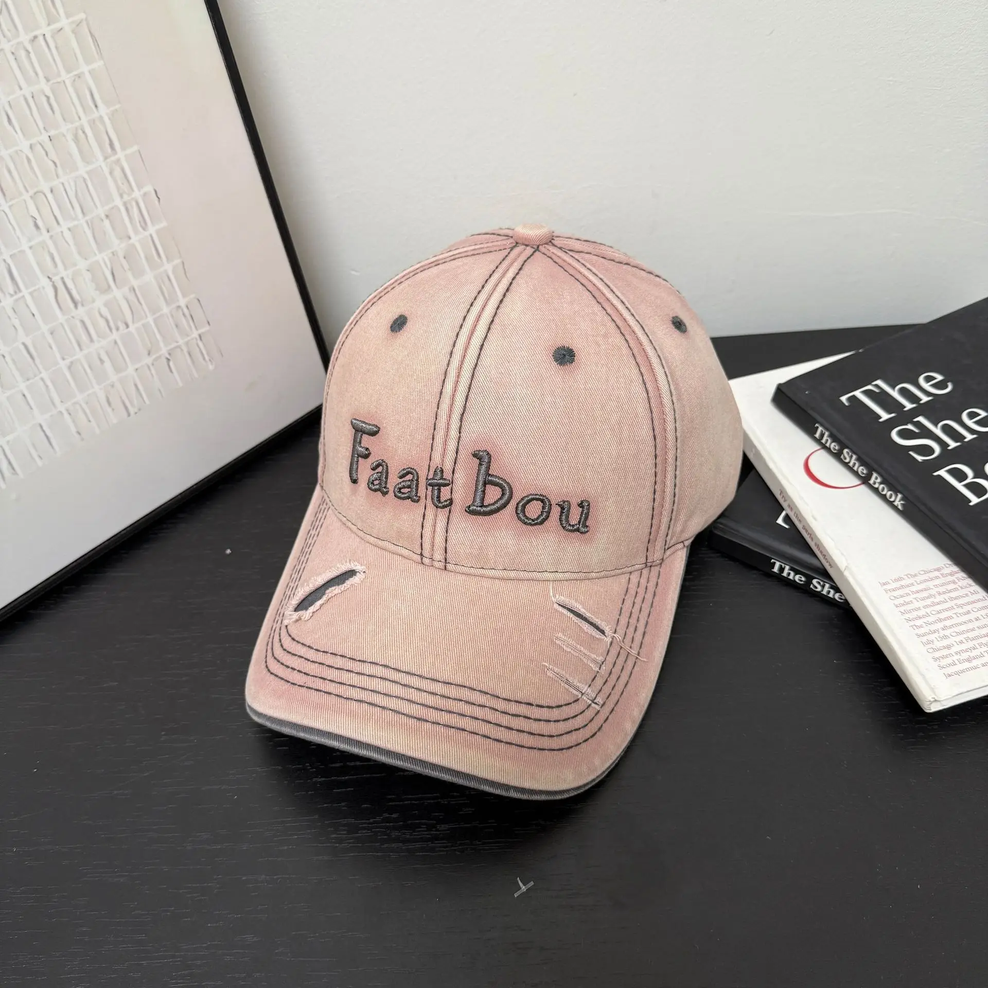 2026 Unisex Embroidered Baseball Cap with Wide Brim - Image 6