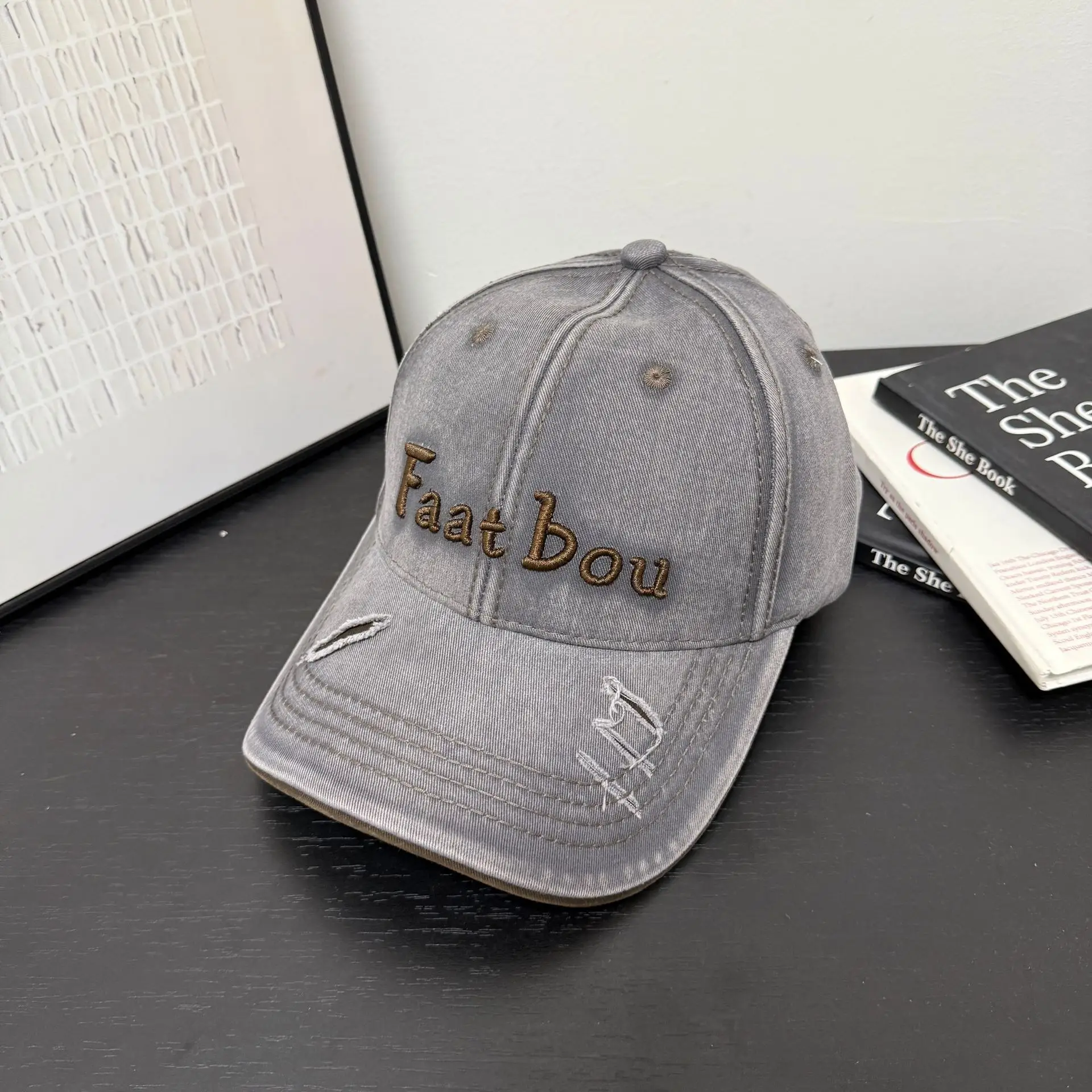2026 Unisex Embroidered Baseball Cap with Wide Brim - Image 8