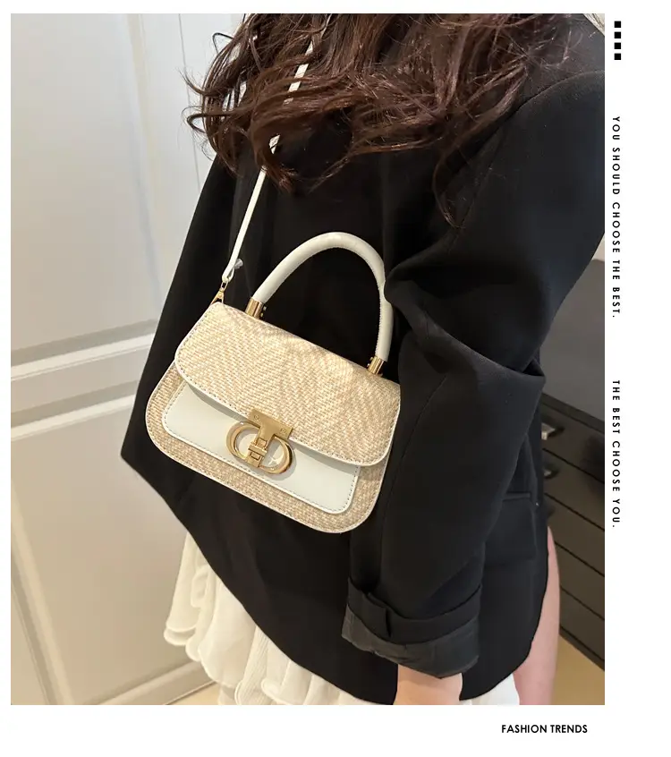 Pink Gold Plated Women's Shoulder Bag 2025 New Style — feature 1