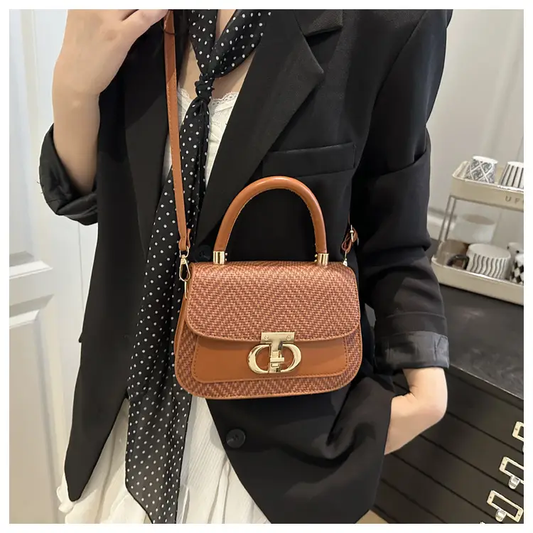 Pink Gold Plated Women's Shoulder Bag 2025 New Style — feature 12