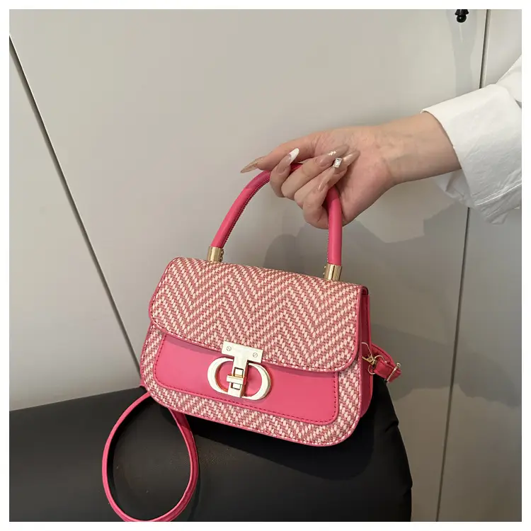 Pink Gold Plated Women's Shoulder Bag 2025 New Style — feature 14