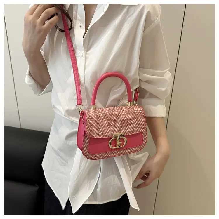 Pink Gold Plated Women's Shoulder Bag 2025 New Style — feature 16