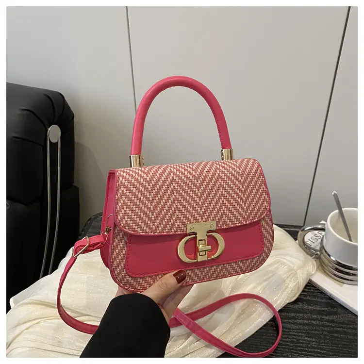 Pink Gold Plated Women's Shoulder Bag 2025 New Style — feature 26