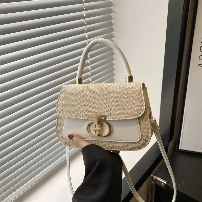 Pink Gold Plated Women's Shoulder Bag 2025 New Style