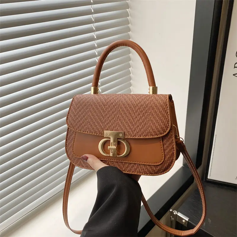 Pink Gold Plated Women's Shoulder Bag 2025 New Style