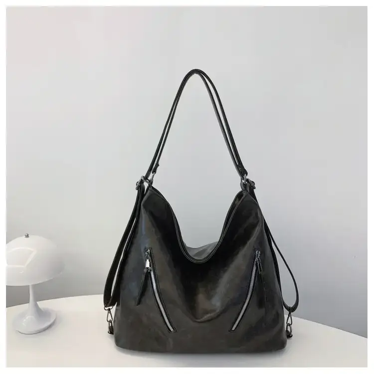 Trendy Brown Large Capacity Tote Bag for Women — feature 1