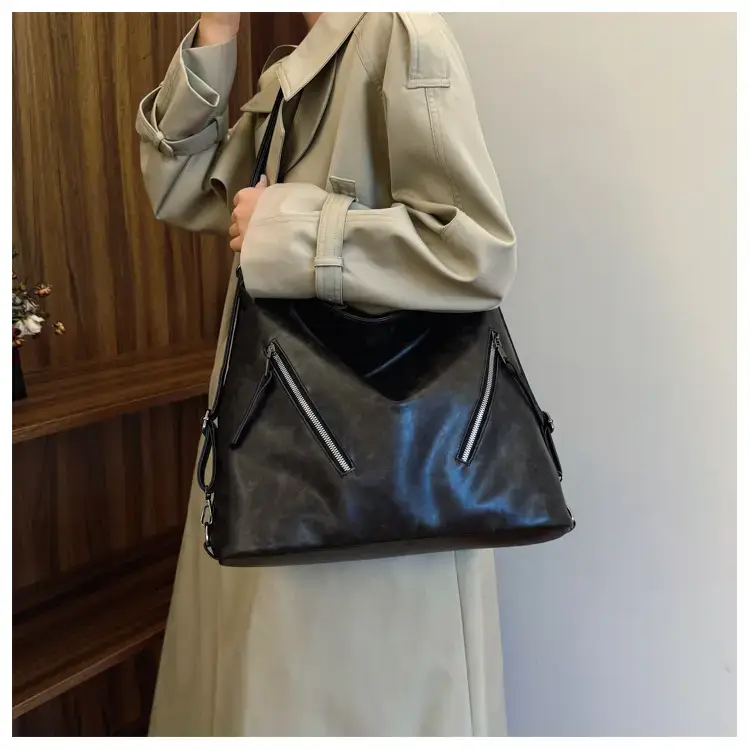 Trendy Brown Large Capacity Tote Bag for Women — feature 10
