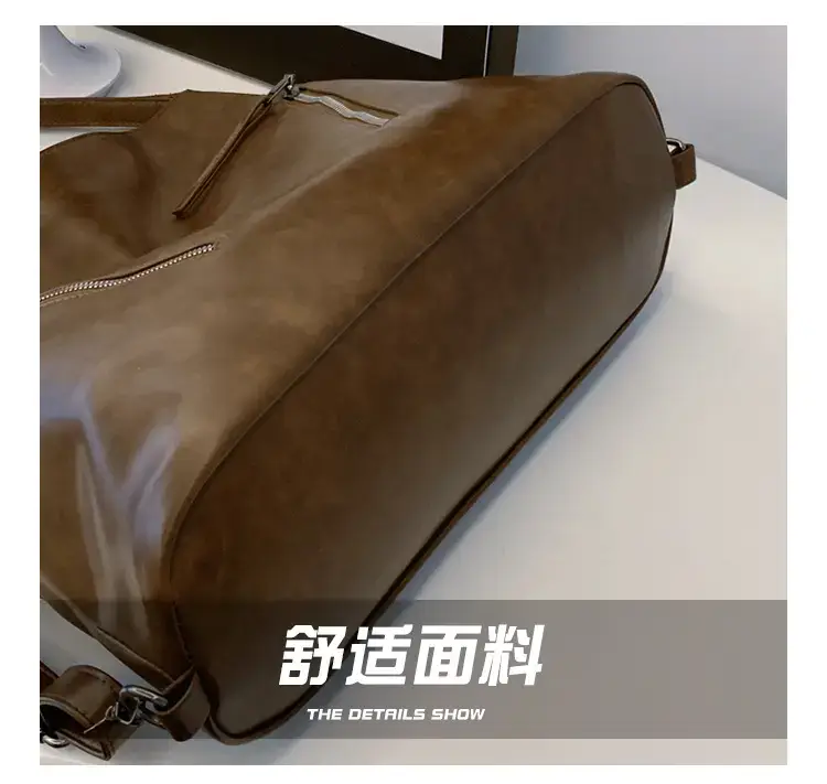 Trendy Brown Large Capacity Tote Bag for Women — feature 4