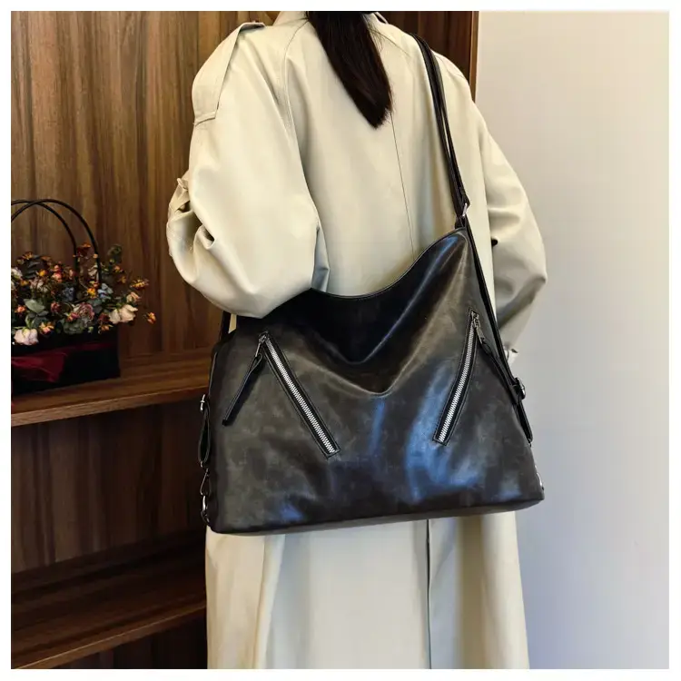 Trendy Brown Large Capacity Tote Bag for Women — feature 9