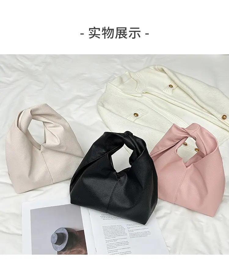 Pink Pleated Shoulder Bag for Women luggage and leather goods — feature 19