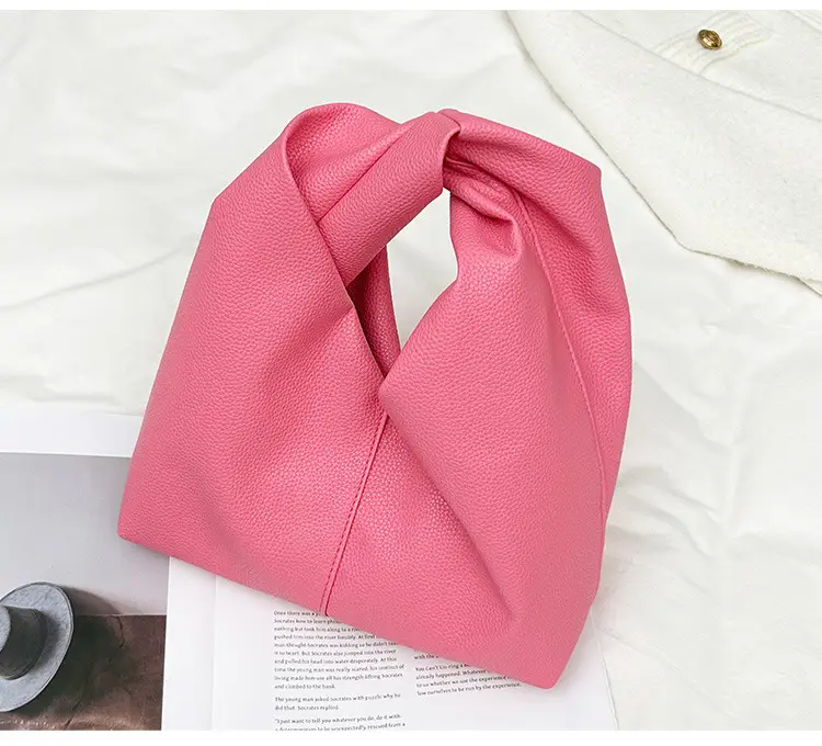 Pink Pleated Shoulder Bag for Women luggage and leather goods — feature 29