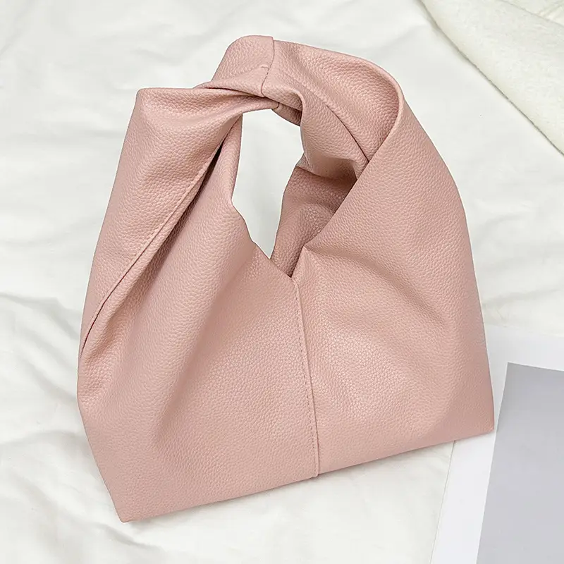 Pink Pleated Shoulder Bag for Women luggage and leather goods - Image 3