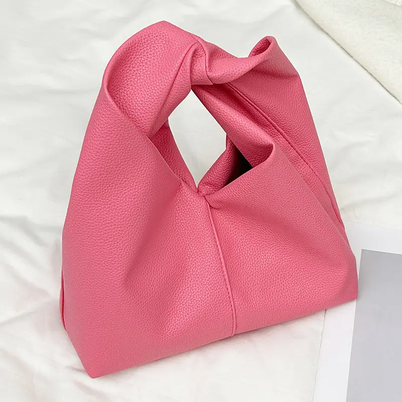 Pink Pleated Shoulder Bag for Women luggage and leather goods - Image 4