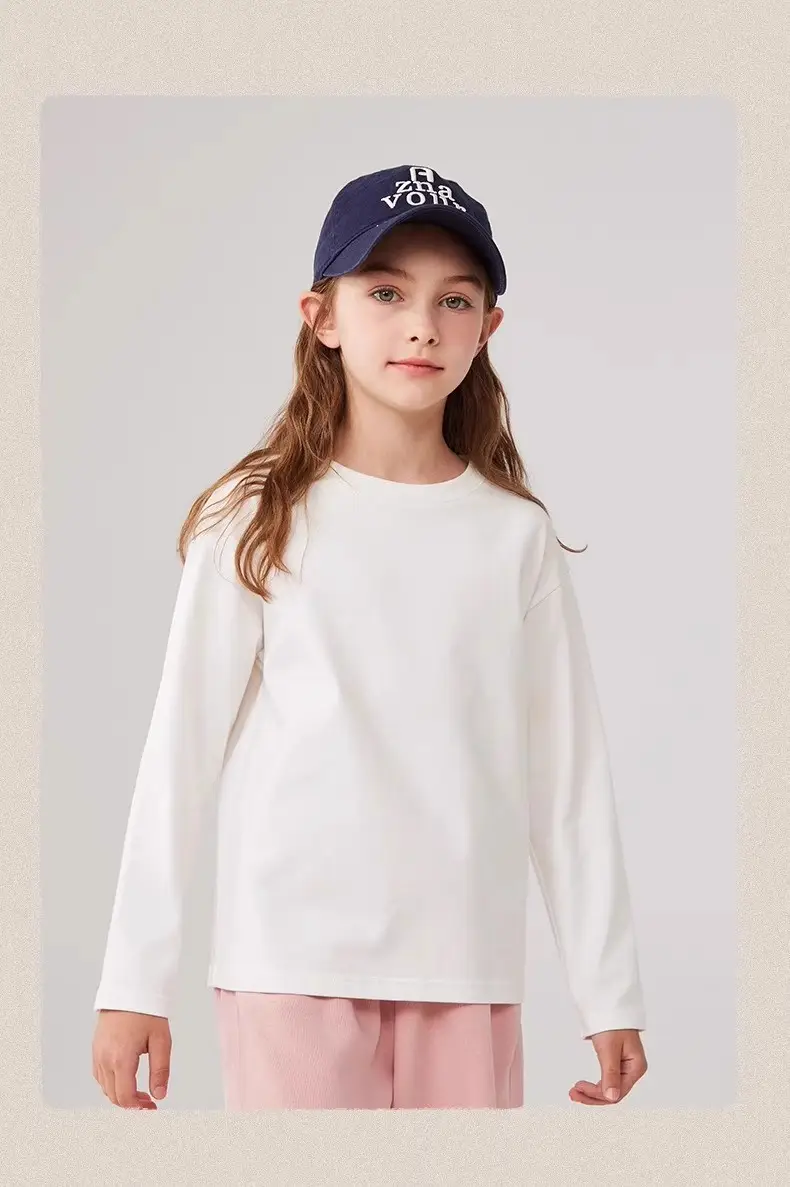 Girls' Long-Sleeved T-Shirt, Spring and Autumn Style, 2025 New Model, Children's Pure Cotton, Super Cute, Thin Autumn Top for Little Girls — feature 15