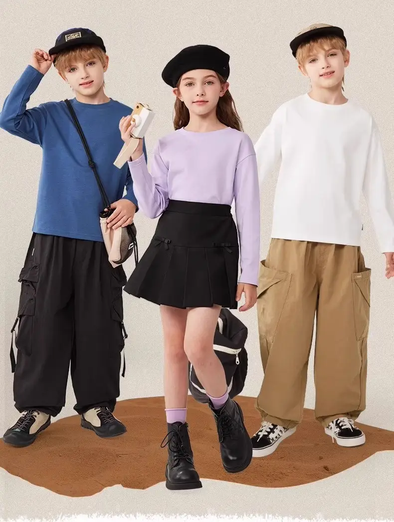 Girls' Long-Sleeved T-Shirt, Spring and Autumn Style, 2025 New Model, Children's Pure Cotton, Super Cute, Thin Autumn Top for Little Girls — feature 2
