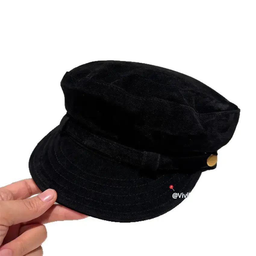 Brown Duckbill Cap for Women Winter Suede Korean Style - Image 6