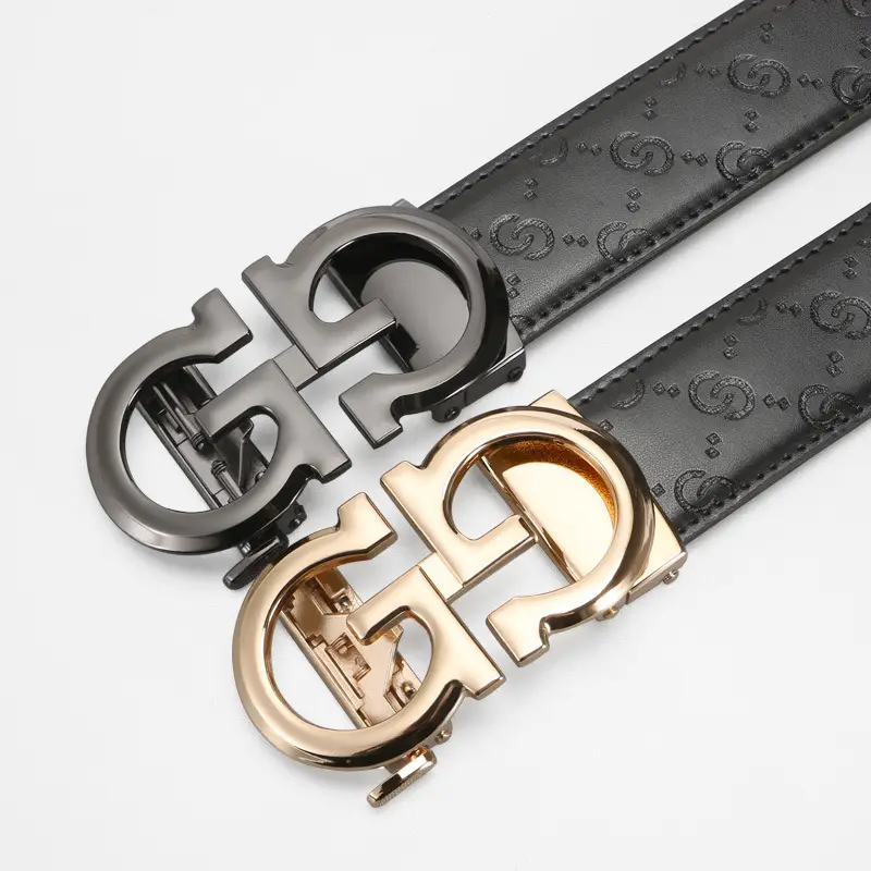 Men's High-End Genuine Leather Belt with Alloy Clasp - Image 5