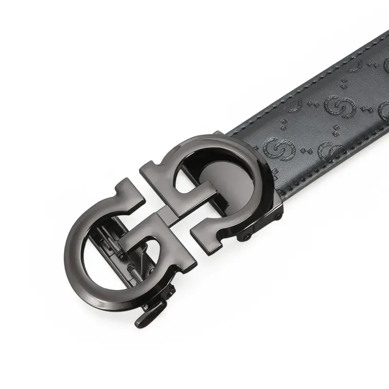 Men's High-End Genuine Leather Belt with Alloy Clasp - Image 6