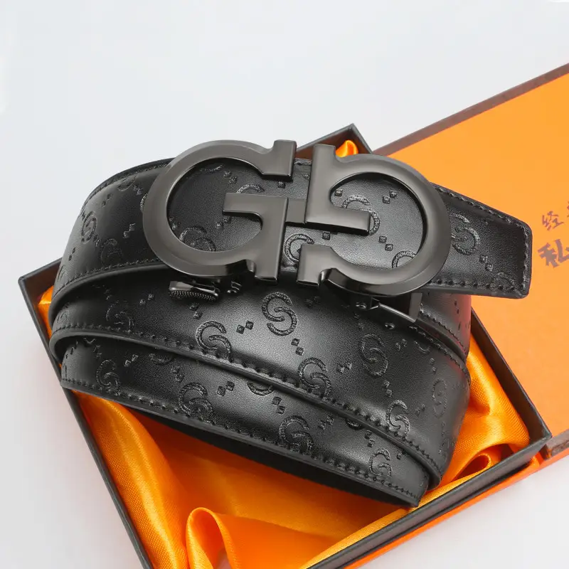 Men's High-End Genuine Leather Belt with Alloy Clasp - Image 7