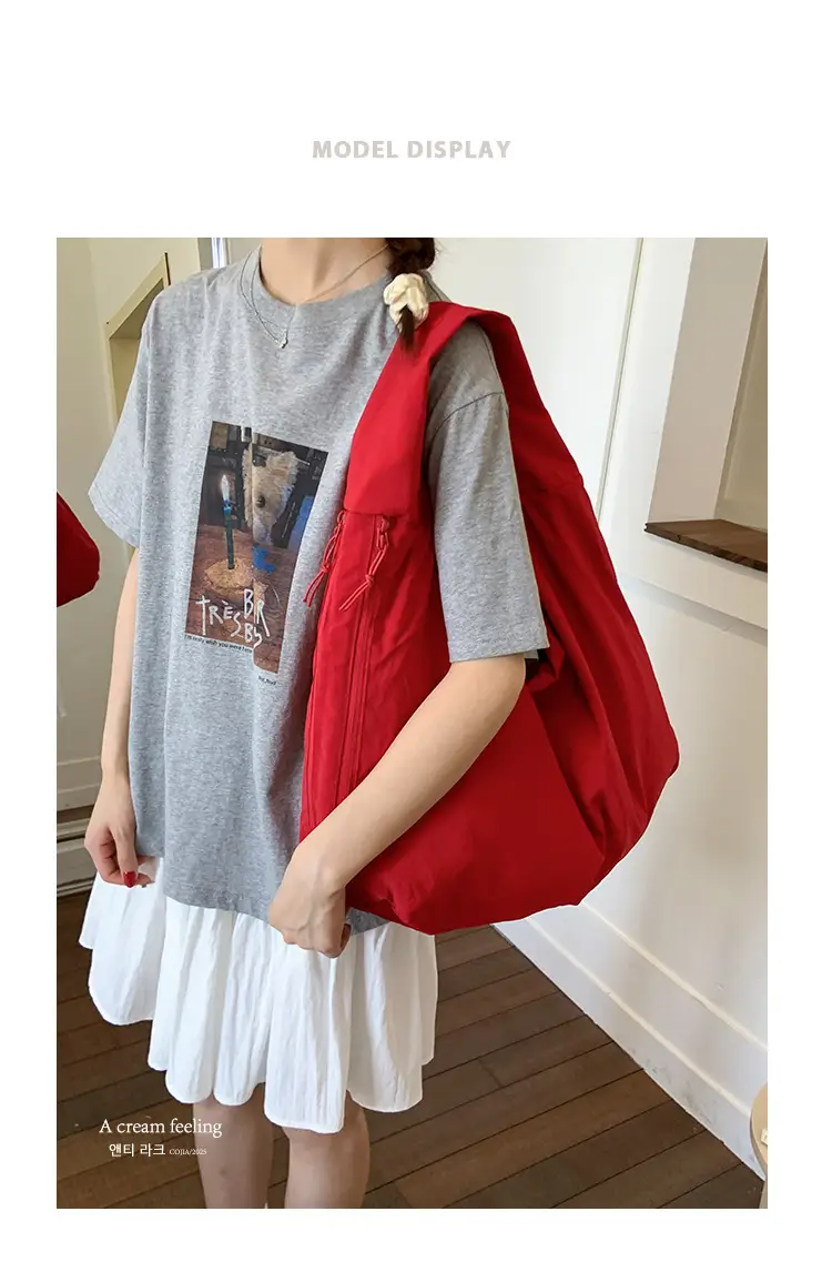Women's Large Capacity Lazy Style Shoulder Bag Canvas Tote 2025 — feature 1