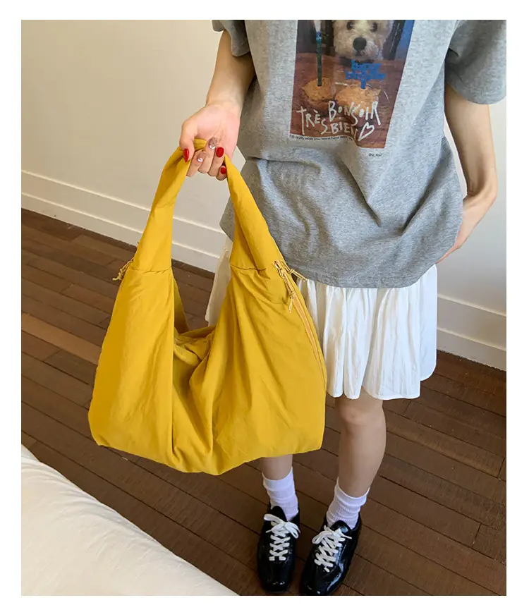 Women's Large Capacity Lazy Style Shoulder Bag Canvas Tote 2025 — feature 10