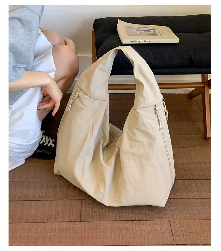 Women's Large Capacity Lazy Style Shoulder Bag Canvas Tote 2025 — feature 13