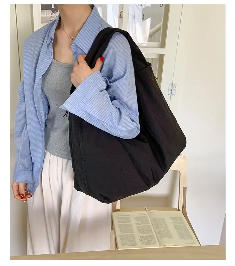 Women's Large Capacity Lazy Style Shoulder Bag Canvas Tote 2025 — feature 20
