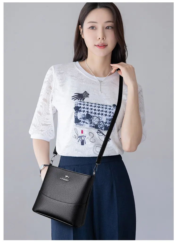 Women's Black Crossbody Bag Large Capacity New Shoulder Fashion — feature 10